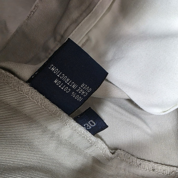 Polo Ralph Lauren Prospect Shorts Men’s Size 30 Light Gray Cotton Flat Front - Picture 4 of 7